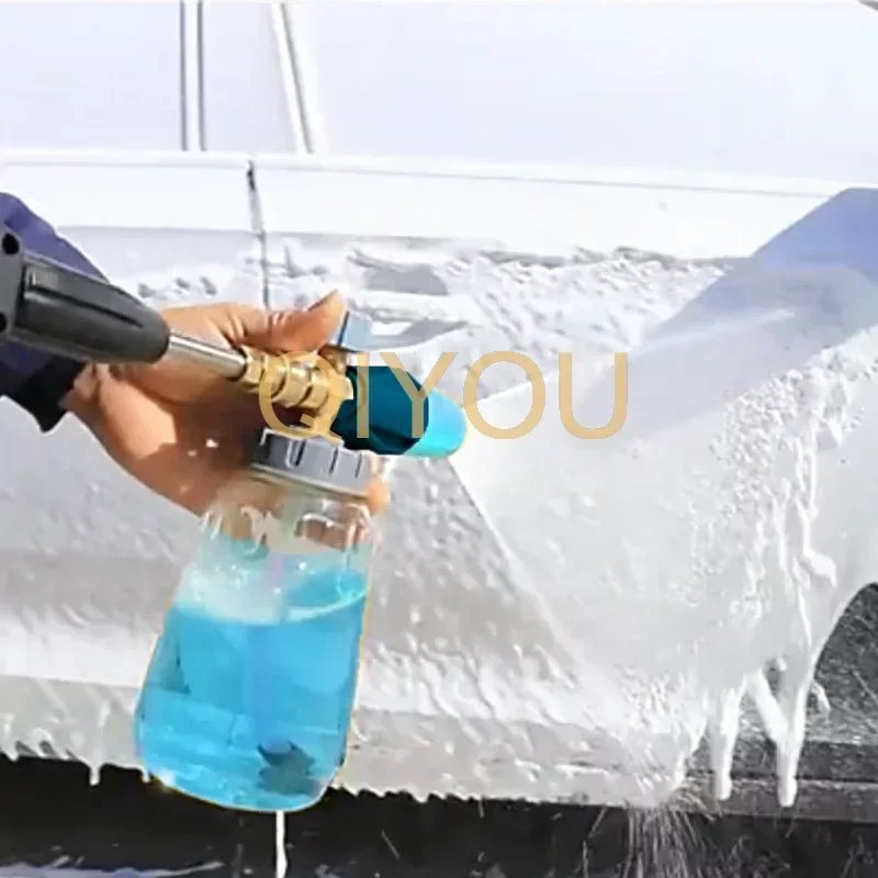 

Car Wash Foam Bottle High Pressure Snow Foam Lance Soap Bottle 1000ML With 1/4 Quick Release Connector Auto Cleaning Tools