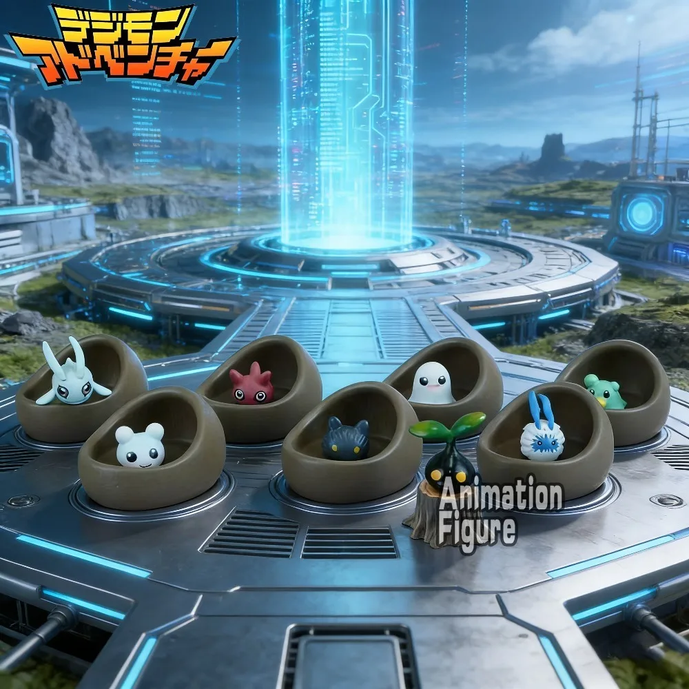2-3cm Anime Digimon Adventure Figure Botamon Punimon Pichimon Action Figures Pvc Statue Collection Model Toys Gifts