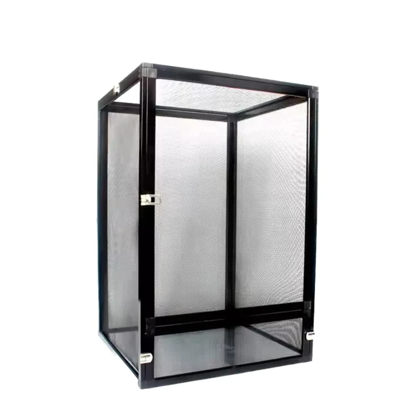 

Black aluminum cage, ideal for durable chameleon screens for reptiles and amphibians