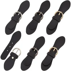 Leather Sew-On Toggles Closures PU Leather Snap Toggle Sew On Leather Snap Buckle Cloak Claps Fasteners