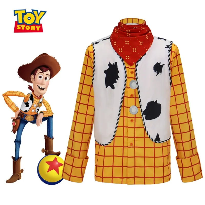 Erwachsenen-Cosplay-Kostüm für Männer: Woody-Tracy-Cosplay-Hemd, Weste, Cowboy-Sheriff-Rollenspiel-Kleidung, Party-Anzüge für Halloween