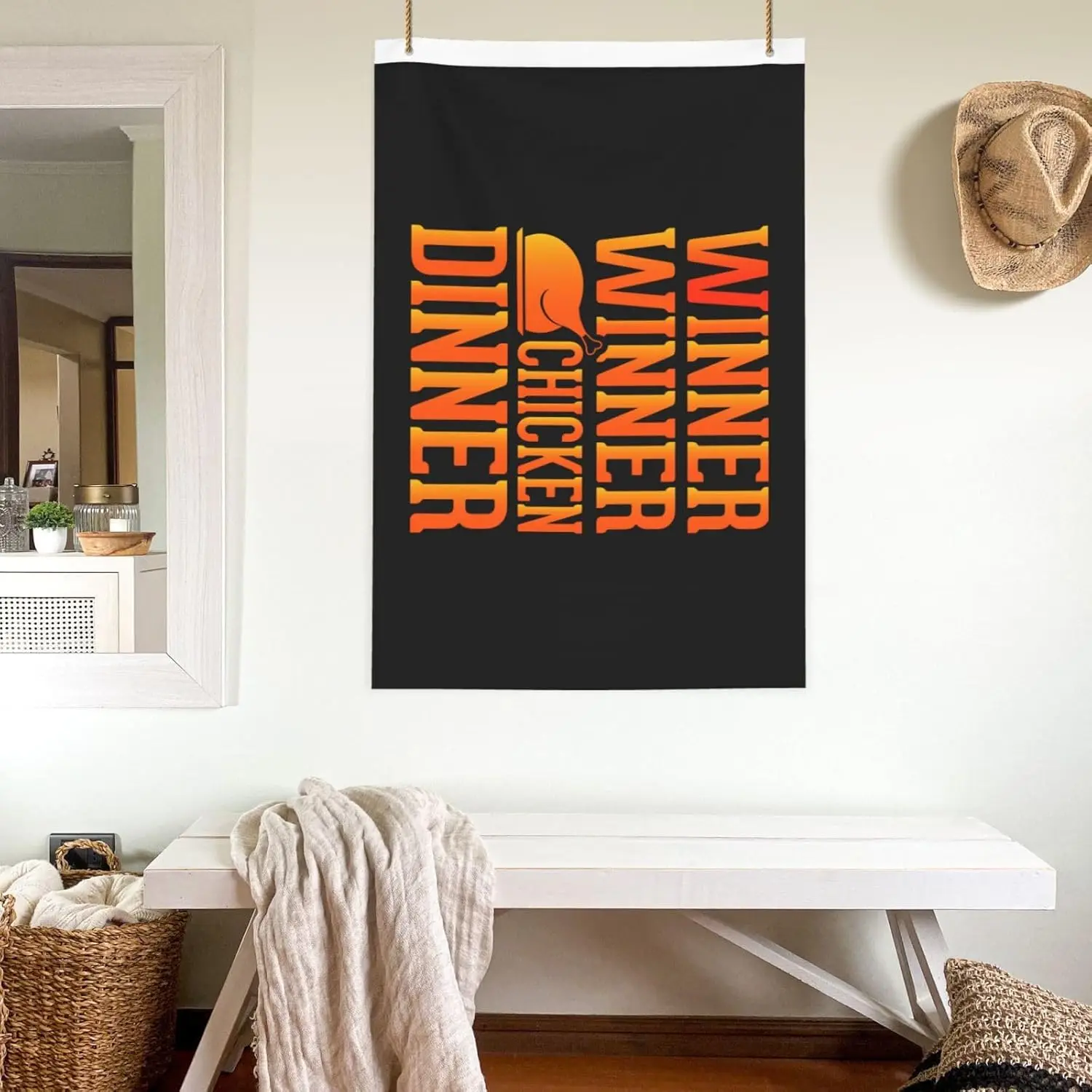 Flagnshow 100% Polyester Winner Winner Chicken Dinner Flags