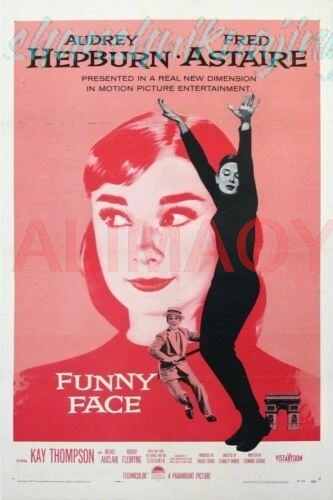 Funny Face Film Movie Advert Vintage Retro style Metal Sign Hepburn, Astaire