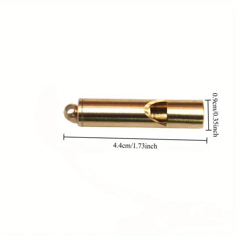High Quality Brass Whistle Super Loud Emergency Whistle Keychain for Outdoor Camping Survival Life Saving Pet Training