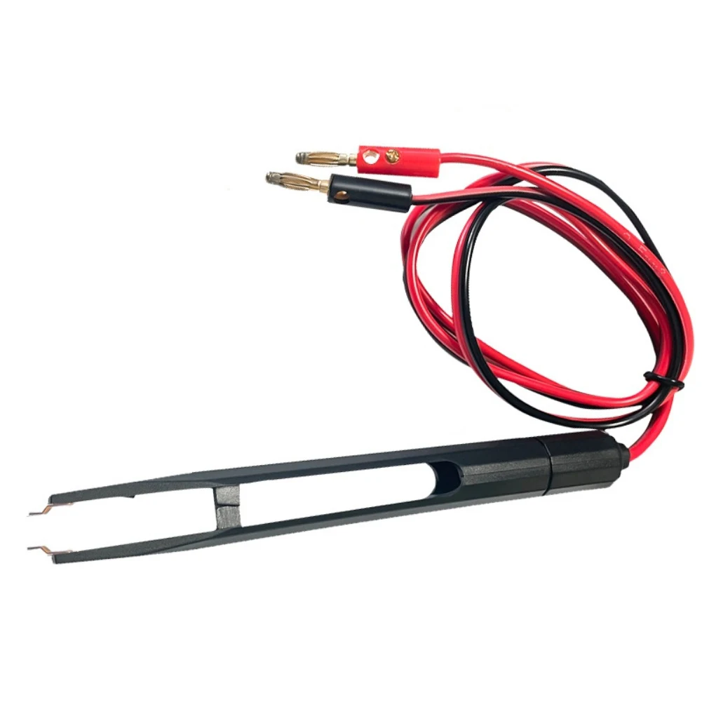 Fourwire LCR test clips with 4mm lantern interface compatible with LCZ digital bridge for SMD component measurement 80 5cm