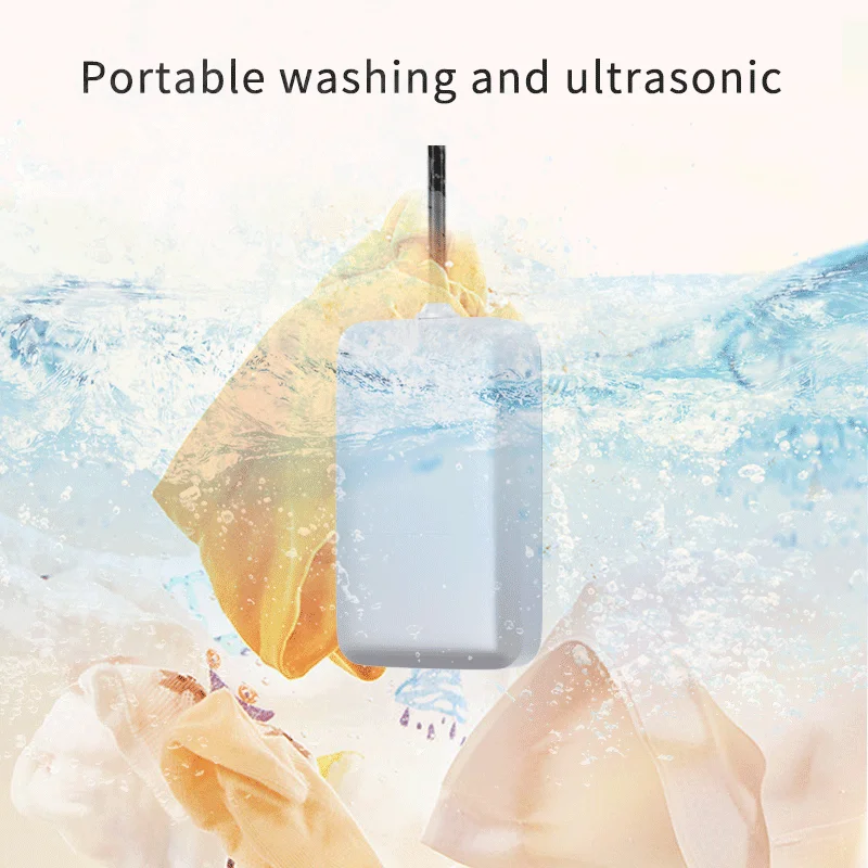 Mini washing machine ultrasonic cleaning machine, glasses and watches fruit and seafood cleaning, underwear and socks cleaning