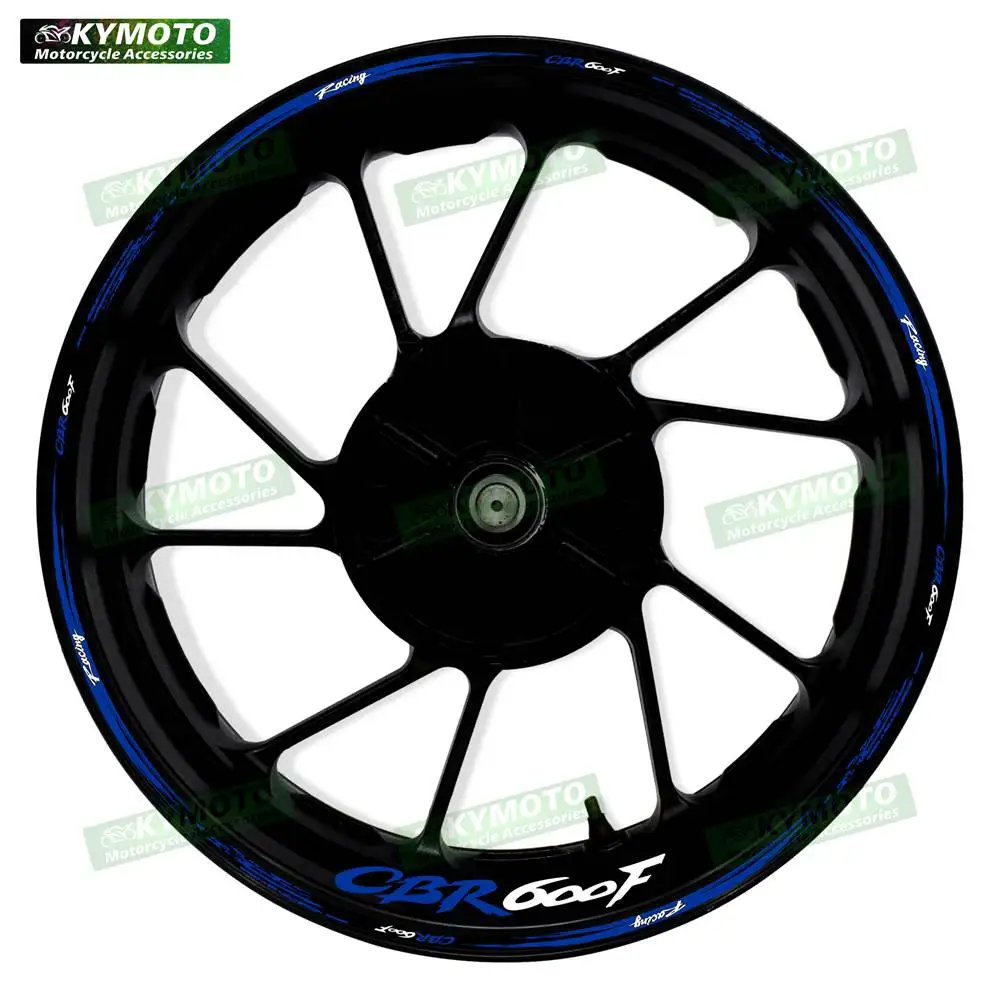 For Honda CBR600F CBR 600F motorcycle accessories 17-inch front and rear wheel stickers fairing stickers reflective rim 2