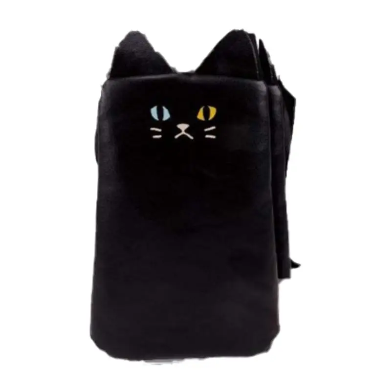 Japan  Gashapon Capsule Toy Black Cat Earphone Bag And Going Out Bag Storage Practical Collection Pocket