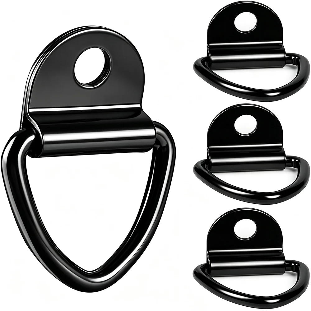 Large D-type Hooki Fxing Anchor Ring Iron Cargo Binding And Fixing Suitable for Pickup Trucks  Trailers  RVs  Ship Accessories