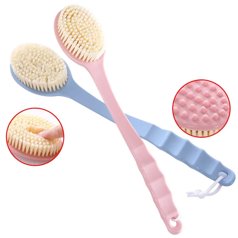 Bath Brush Massage Long Handle Wash Shower Body Washcloth Scrubber Body Scrub Gadget Bathroom Accessories Bath Back Scrubber