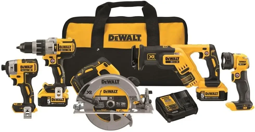 

DEWALT DCK594P2 20V Max* XR 5-Tool Combo Kit