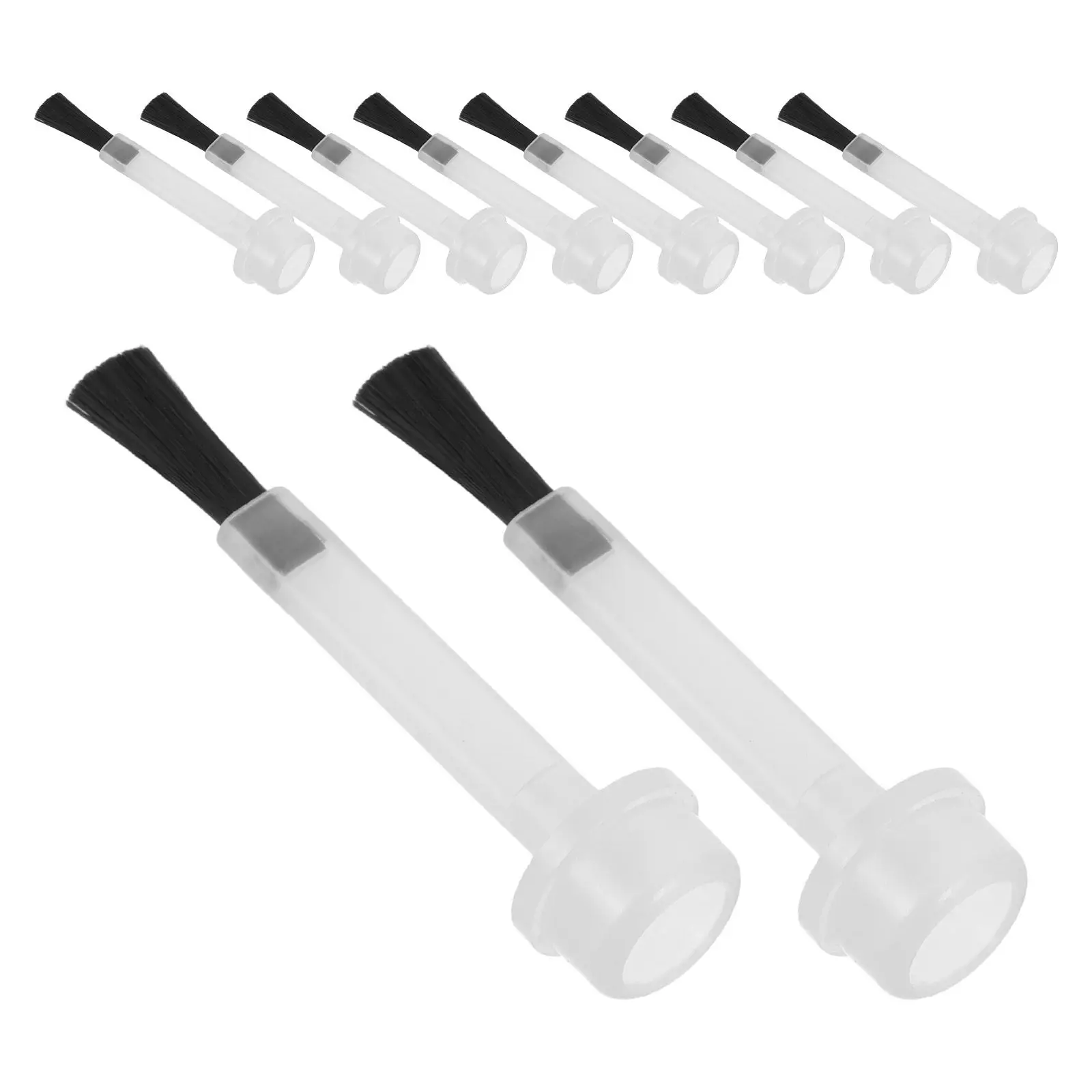 50Pcs Nail Polish Applicator Brush Replacement Heads for Water-Based Gel Top Coat and Dipping Powder Precise Manicure Nail Care