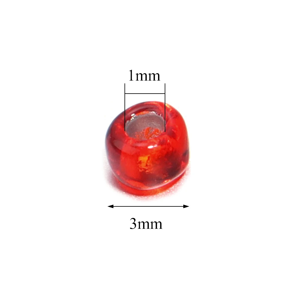 3mm Glass Beads Tubular Loose Spacer Glass Rice Beads Suitable for DIY Jewelry Making Bracelet Necklace Accessories