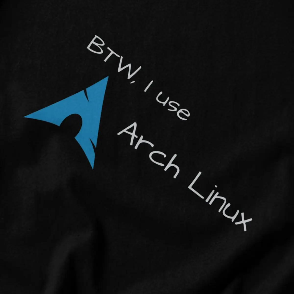 الرجال Btw Arch Linux أنا أستخدم قوس تي شيرت خمر حجم كبير القطن Crewneck كم القمصان