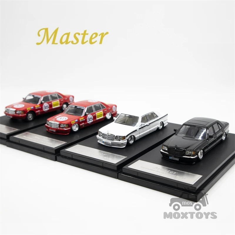 

Модель автомобиля под давлением Master 1:64 S560 W126 Custom JDM RedPIG Black