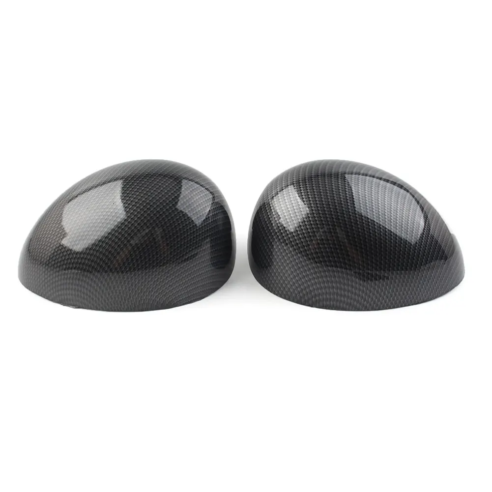 1 Pair Carbon Fiber Look Car Door Wing Mirror Cover Shell For Mini R55 R56 R57 R58 R59 R60 R61