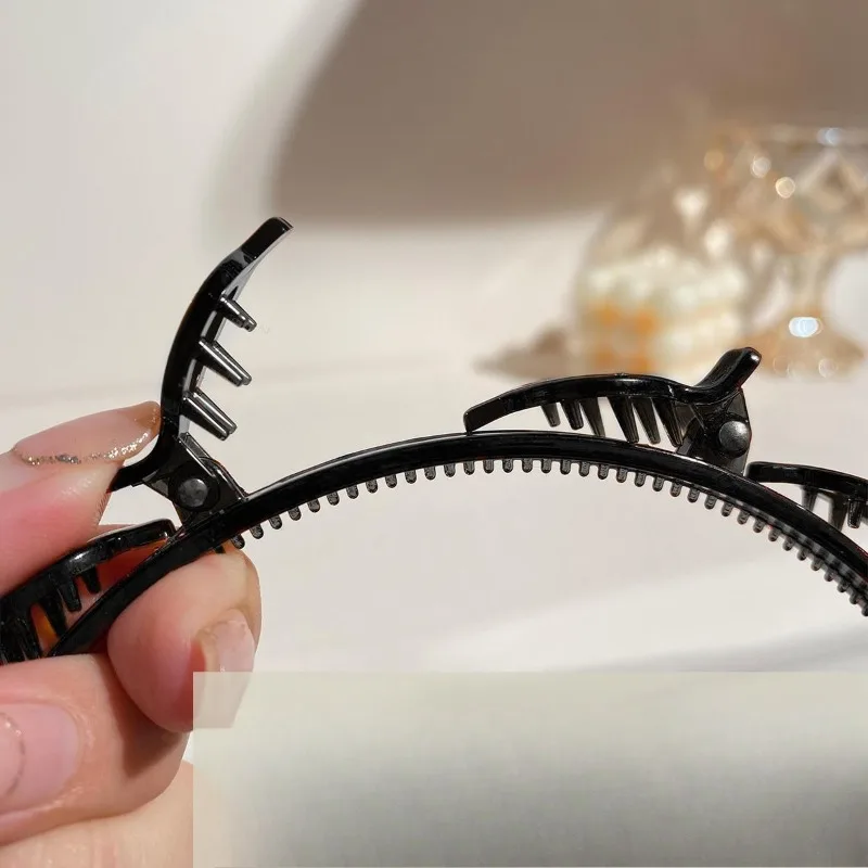 متعدد الطبقات مشبك شعر مجوف حزم هيرباند إكسسوارات الشعر العصرية تثبيت سريع ويب مشبك شعر أحمر نمط المشاهير