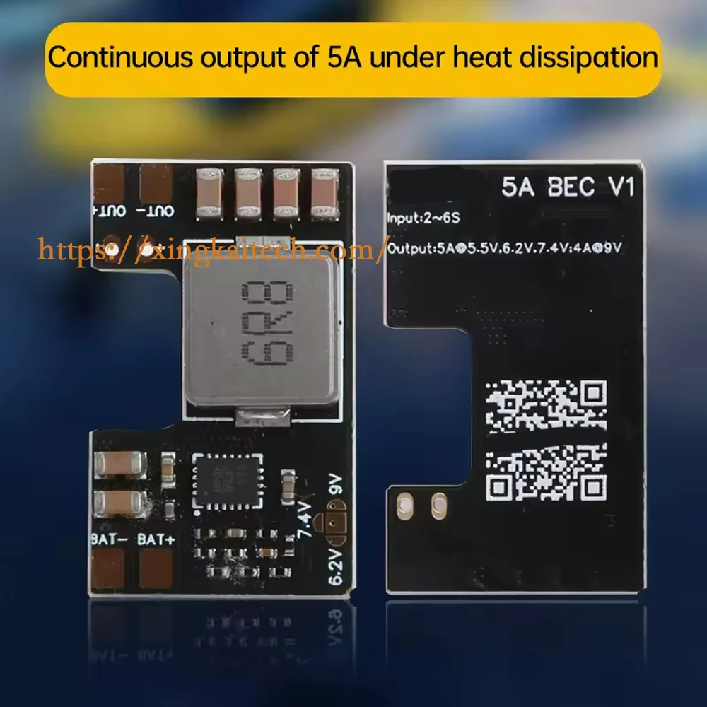 

FlyingRC 5A BEC Voltage Reduction Module with Multi Voltage Output of 7A Current for Fixed Wing Drone Quadcopter RC Cars