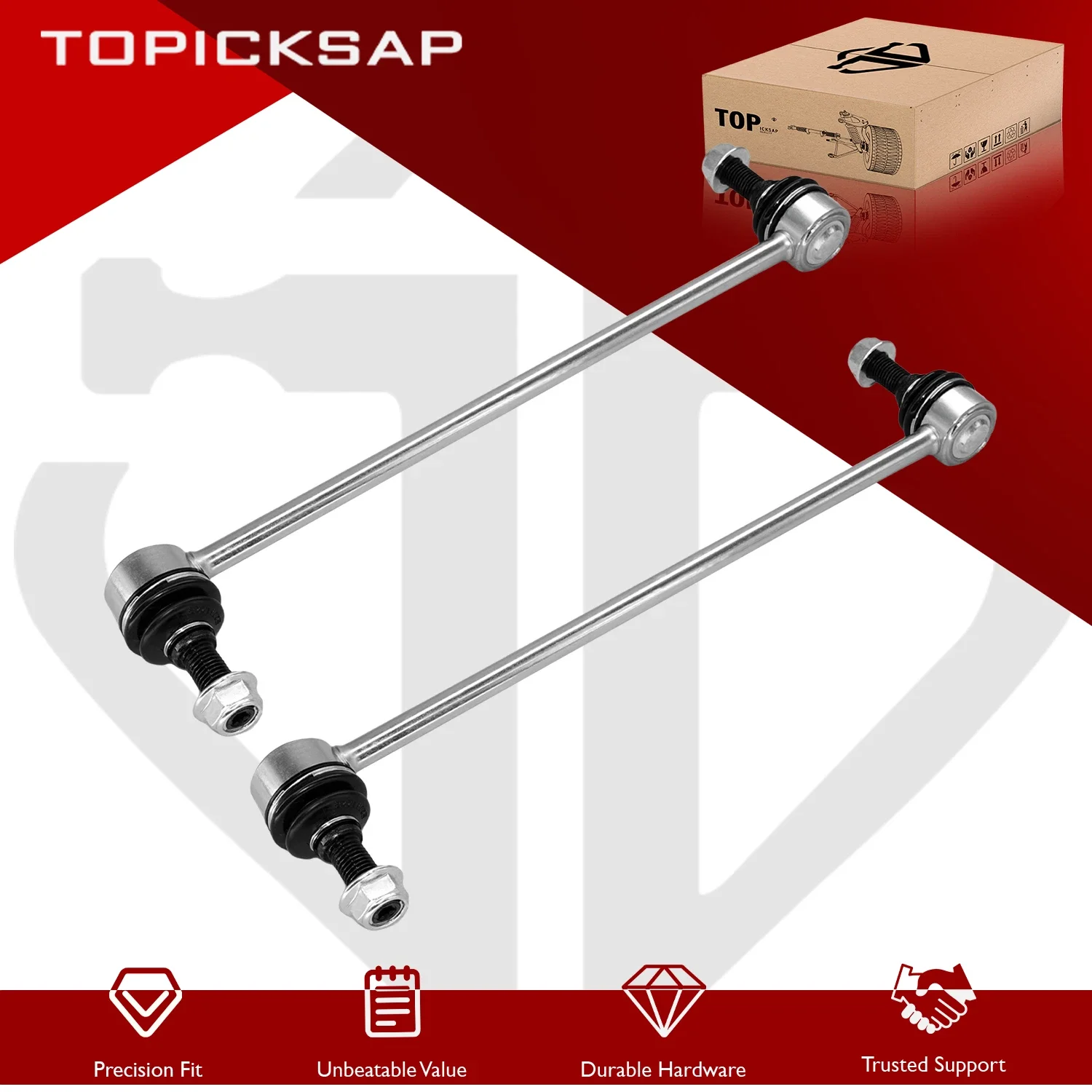TOPICKSAP 2Pcs Front Sway Bar Link Kit for Chrysler Town & Country/Dodge Grand Caravan/Ram C/V/VW Routan 1996-2015 4743454AA