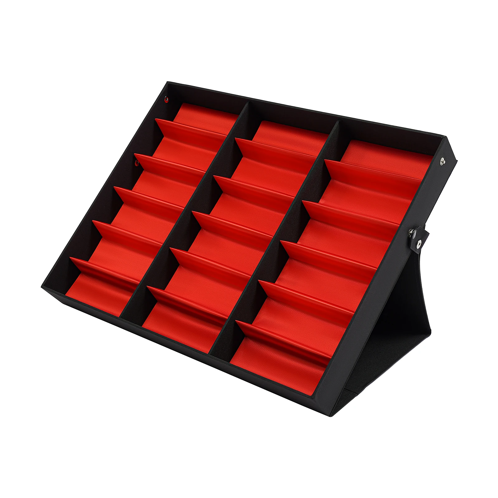 18 Slots Sunglasses Organizer Stand Holder, Multiple Eyeglasses/ Jewellery Display Case/ Tray for Store 18.7*14.7*2.2
