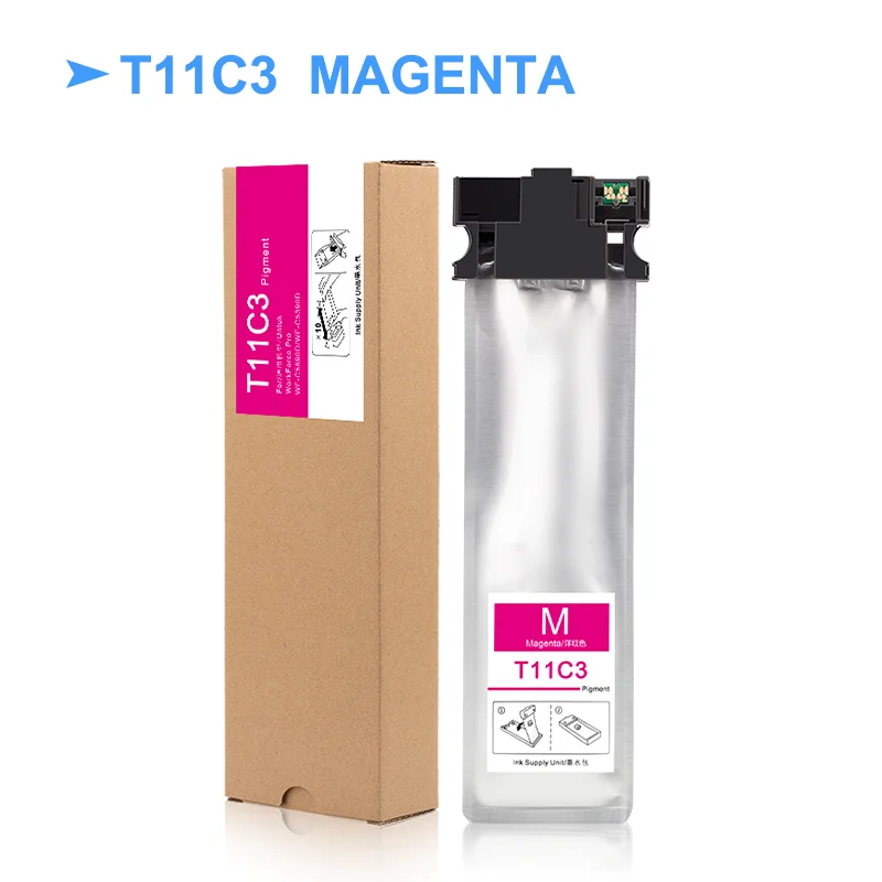 Imagem -02 - Bolsa de Tinta para Epson Workforce Pro Impressora Completa com Tinta Pigmentada Uso para a Área da Europa T11c1 T11c2 T11d1 T11e1 Wf-c5890dwf Wf-c5390d