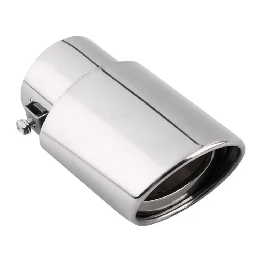 Stainless Steel Universal Car Rear Round Straight Exhaust Pipe Tail Muffler Tip