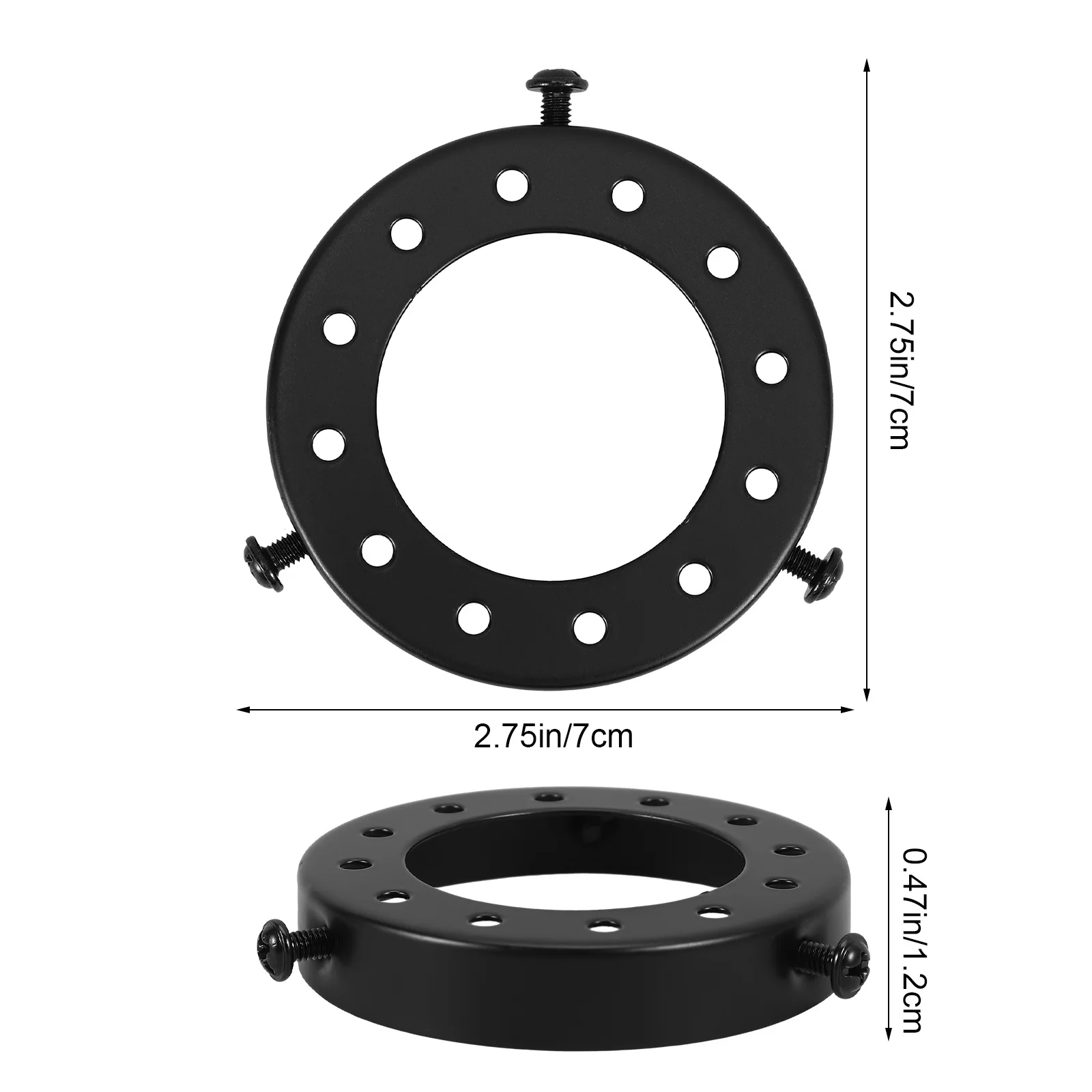 الرجعية قلادة ضوء 3 حفرة حلقة عاكس الضوء محول مادة الحديد دائم تركيب سريع لمصابيح أرضية الطاولة
