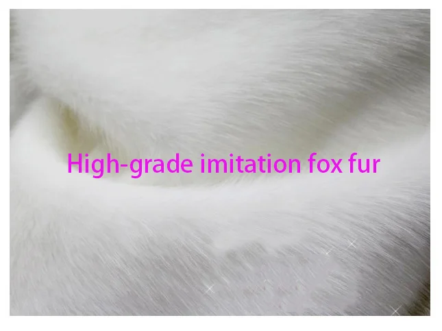 High-grade imitation fox fur fabric,3cm pile faux furs,fashion fur collar decorative carpet plush fabric,170*45cm(half yard)/pcs