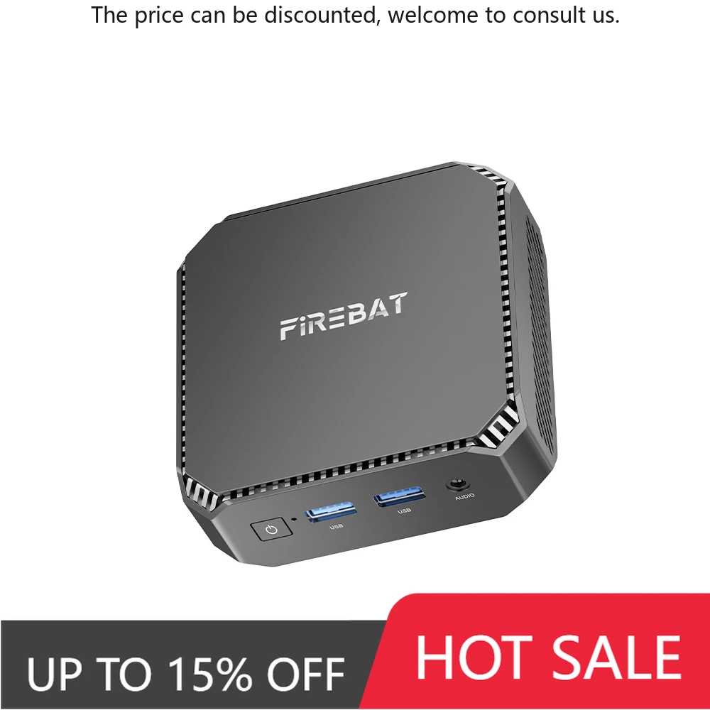 

Hot Sale Firebat Brand Intel N150 16GB DDR4 512 GB SSD Mini Portable Computer Win11 System Quad Core T2 Model Mini PC