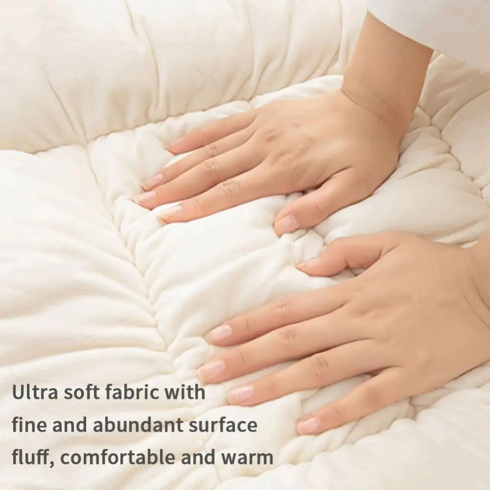 

Winter Soft Desk Chair Cushion Warm Thickened Seat Cushion with Removable Cover Velvet Office Chair Cushion