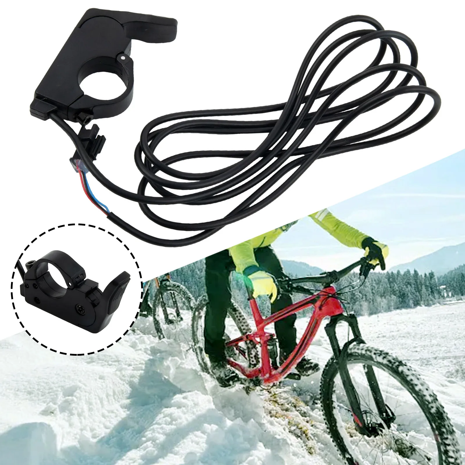 

Practical Brand New Druable High Quality Material Thumb Throttle Thumb Throttle Handle Kit 12V-72V 16*11*2cm Common