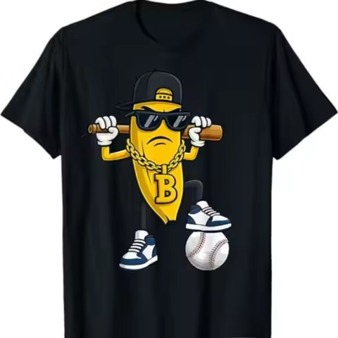 Funny Banana Wear Sunglasses T Shirt