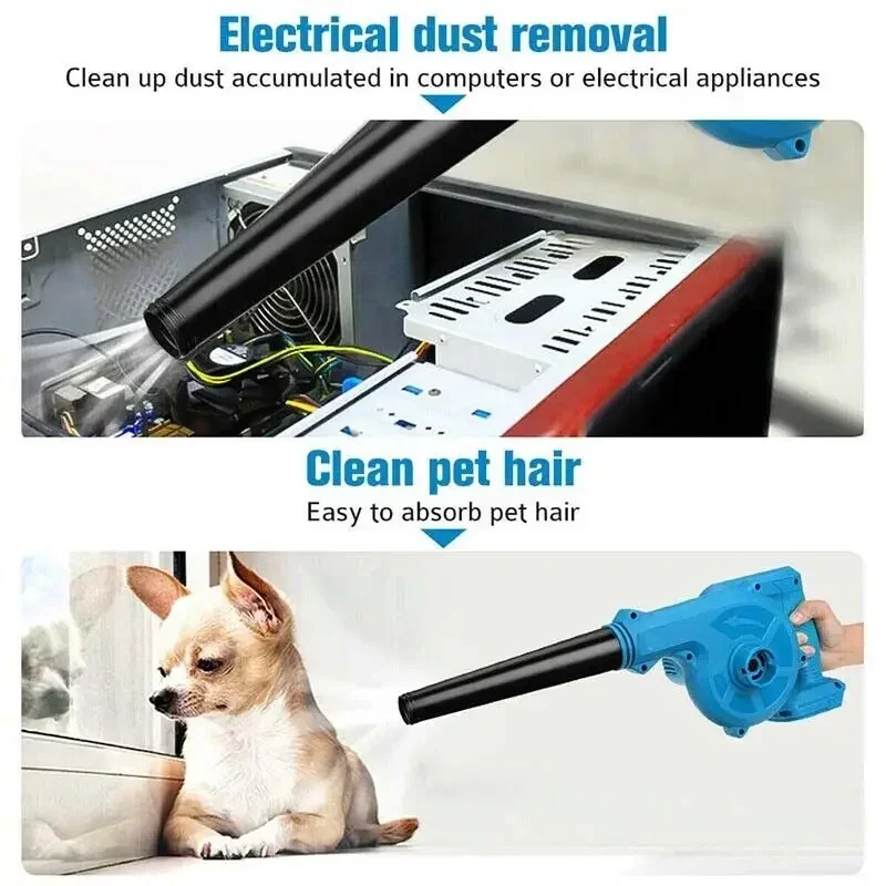 Cordless Electric Air Blower  Handheld Leaf Blower Dust Collector Sweeper Garden Tools For Makita 18V Battery