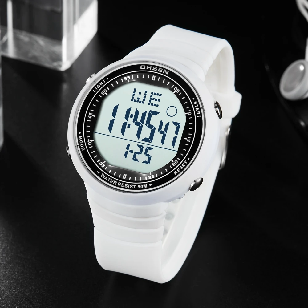 Digital Men Sport Watches Fashion White Diving Shock Electronic Military Male Wristwatch LED Alarm Stopwatch Relogio Masculino