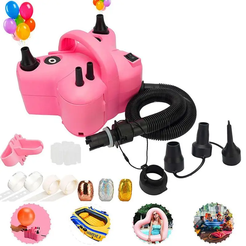 Automatic Electric Balloon Fast Inflator Air Pump And Balloon Double Hole Air Compressor Balloon Pump For Parties Balloon