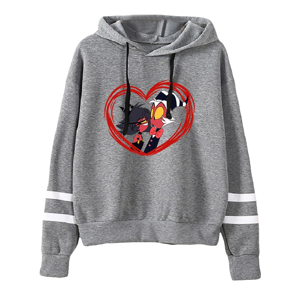 Helluva Boss القطن الجرافيك هوديي الرجال النساء القوطية الاتجاه بلوزة من الصوف الخريف الشتاء موضة البلوفرات Vivziepop الملابس