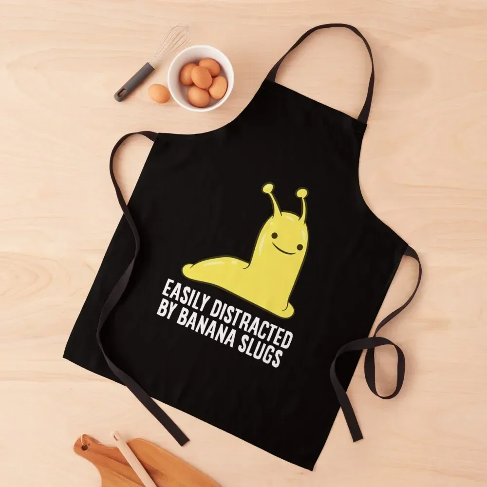 

Banana Slug T-ShirtFunny Banana Slug Gift Easily Distracted By Banana Slug T-Shirt_by EQDesigns_ Apron kitchen and home Apron