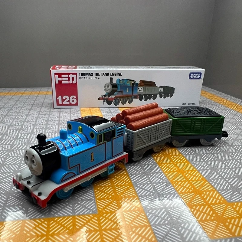 

Takara Tomy Tomica NO.126 Thomas and Friends Long Trucks Alloy Diecasting Car Models Ornaments Children's Birthday Gift Toys