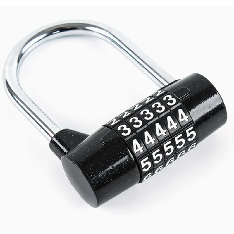 ABKO-5 Numero di cifre Combinazione Password da viaggio Lucchetto a combinazione Lucchetto con codice in lega di zinco Codice di sicurezza sicuro
