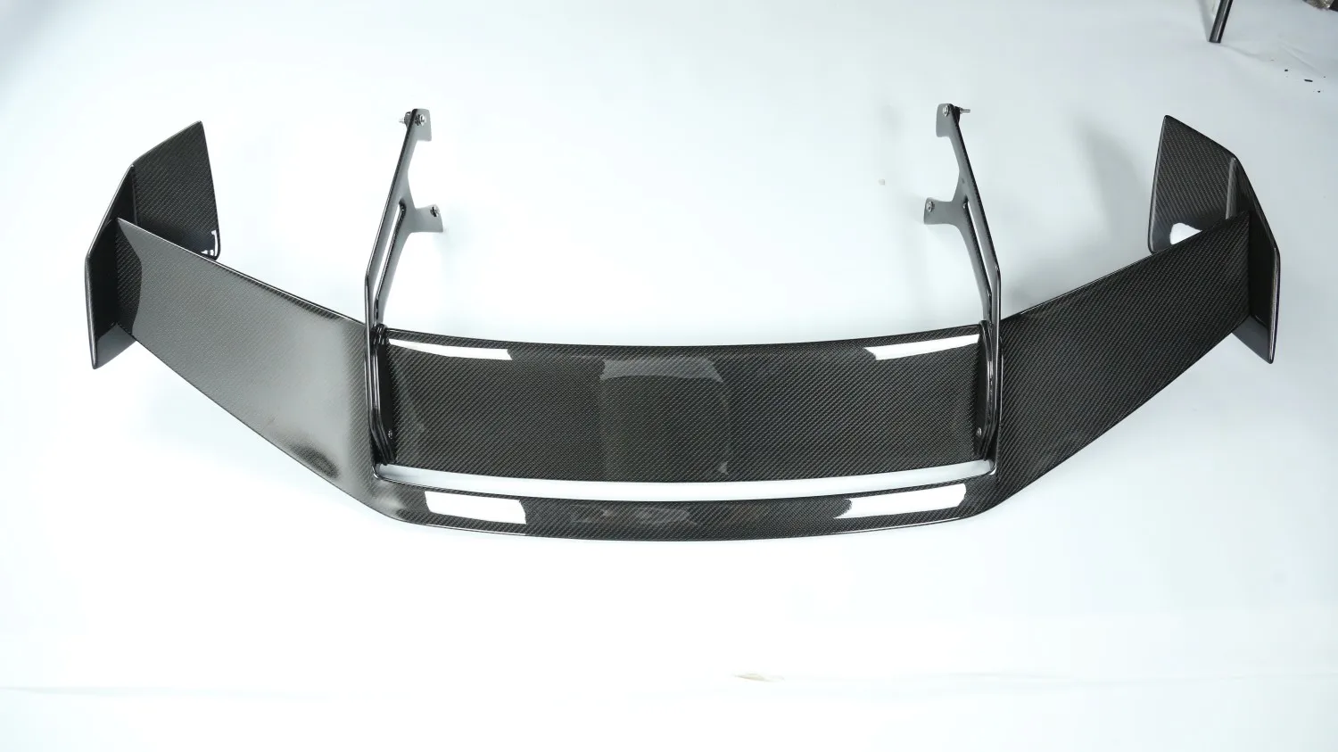 Top Selling Carbon Fibre Car Spoiler for Lamborghini Huracan STO Style Dry Carbon Fibre Rear Wing Spoiler