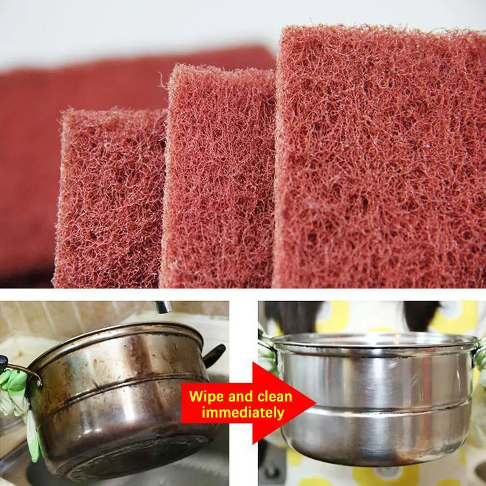 Diamond Sand Cleaning Cloth Sponges Caspian Stone Pot Clean Brush Rust Eraser Grit Scouring Pads For Rust Removal Dropshipp U3O8