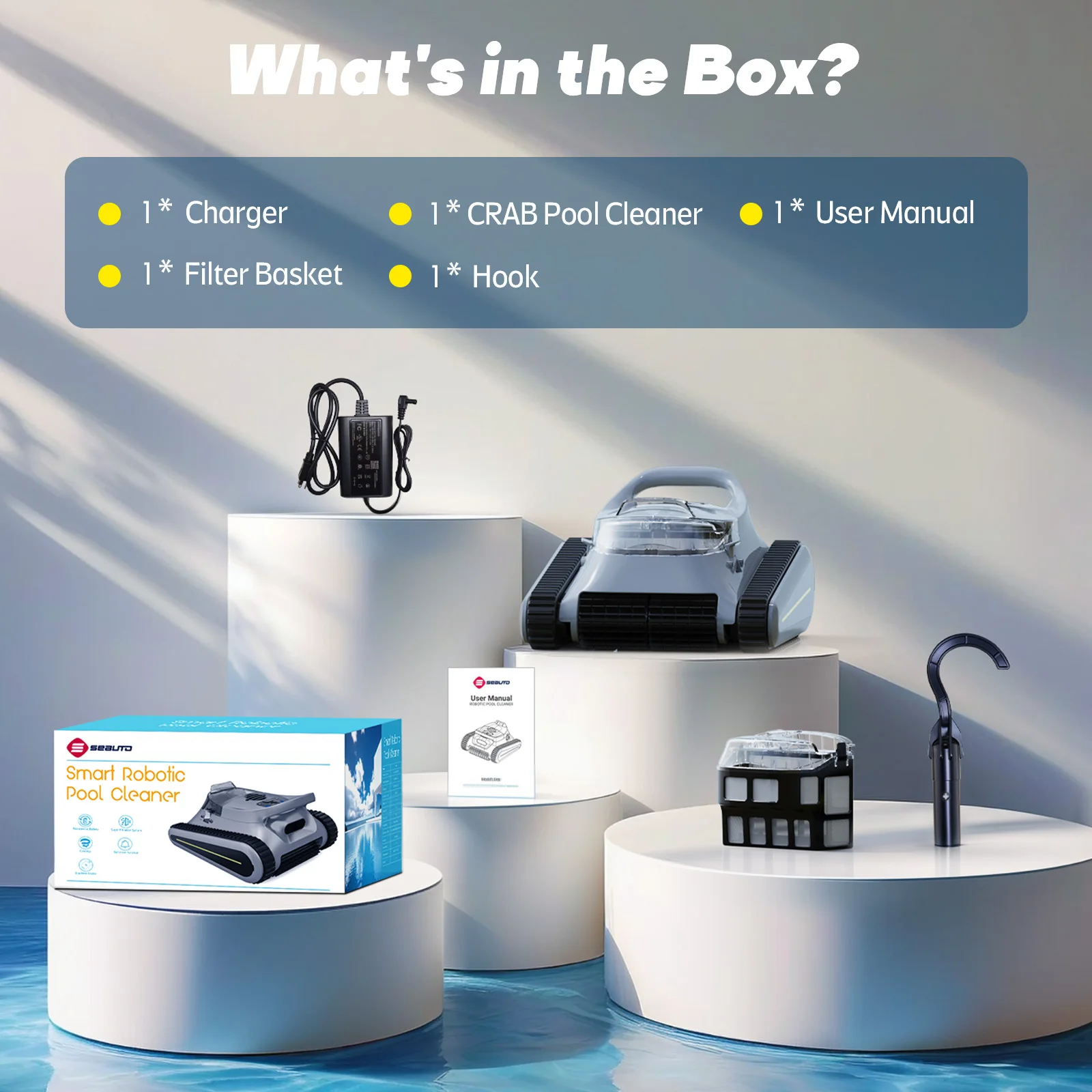 

Cordless Automatic Pool Vacuum Cleaner Smart Robot Wall Climbing Underwater Maintenance Solution for Swimming Pools