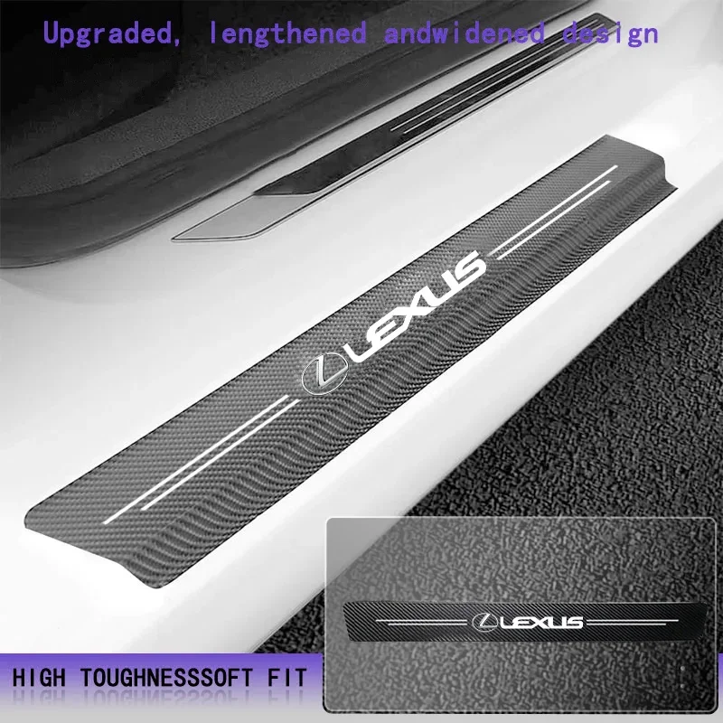 

Emblems Car Door Sill Scuff Plate Decor Carbon Fiber Stickers For Lexus RX ES GX LS LX IS GS RC CT UX250 ES300 RX350 NX250 ES200