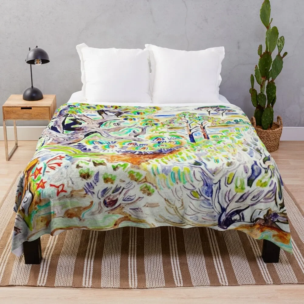 

Walter Anderson Throw Blanket Long Lasting Soft Plush Blanket for Daily Use