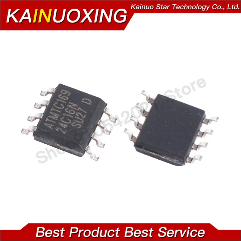 10PCS AT24C16N 24C16N 24C16 AT24N16 DIP-8 EEPROM (2048x8) 16K 1.8-5.5 new original