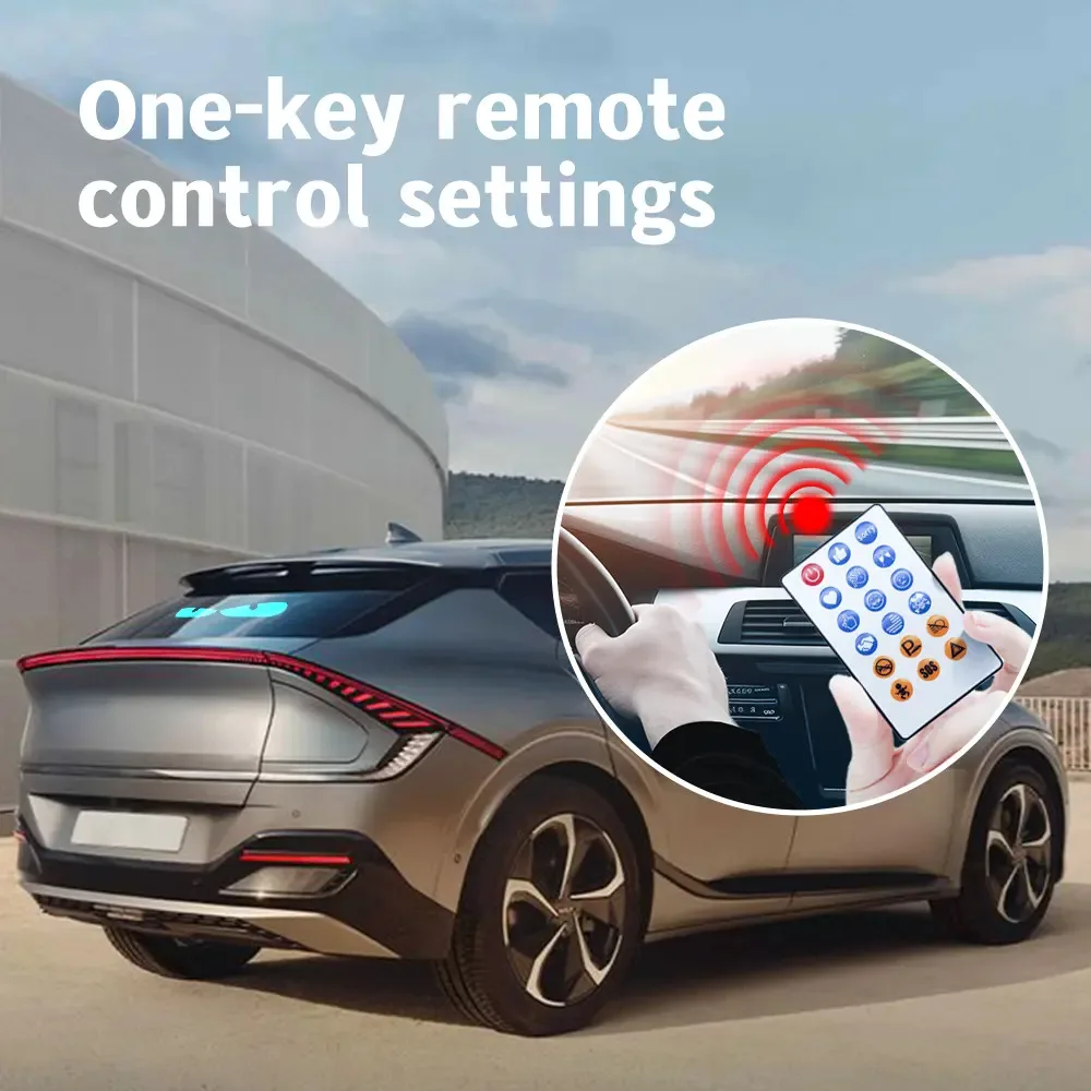 New Flexible LED Screen with Devil's Eyes Feature Digital Truck Car Shop Advertisement Entertainment APP Control Light Condition