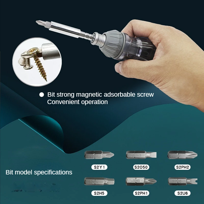 

multi-function Telescopic ratchet screwdriver combination disassembly tool set strong magnetic screwdriver S2 screwdriver