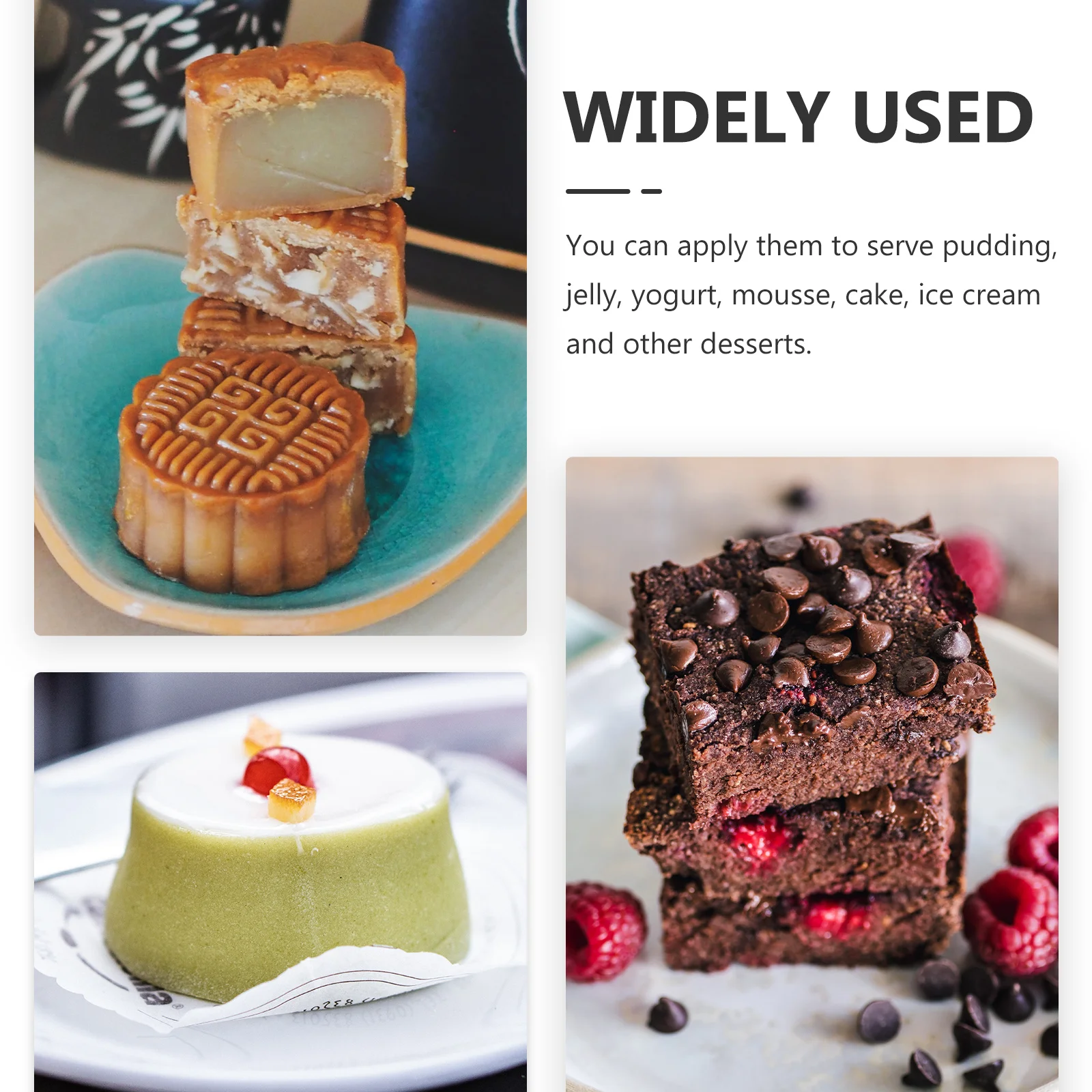 

100pcs Cake Paper Cups Food-Grade Baking Liners For Muffin Cupcake Dessert Pudding Bakery Packaging Boxes Cupcake Containers