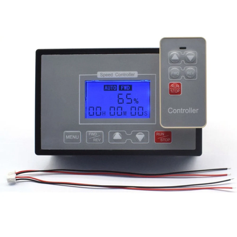 

LCD Display Controller DC Motor Speed Controller Function Settings 11 Options For Brushed Motors Color Black Grey