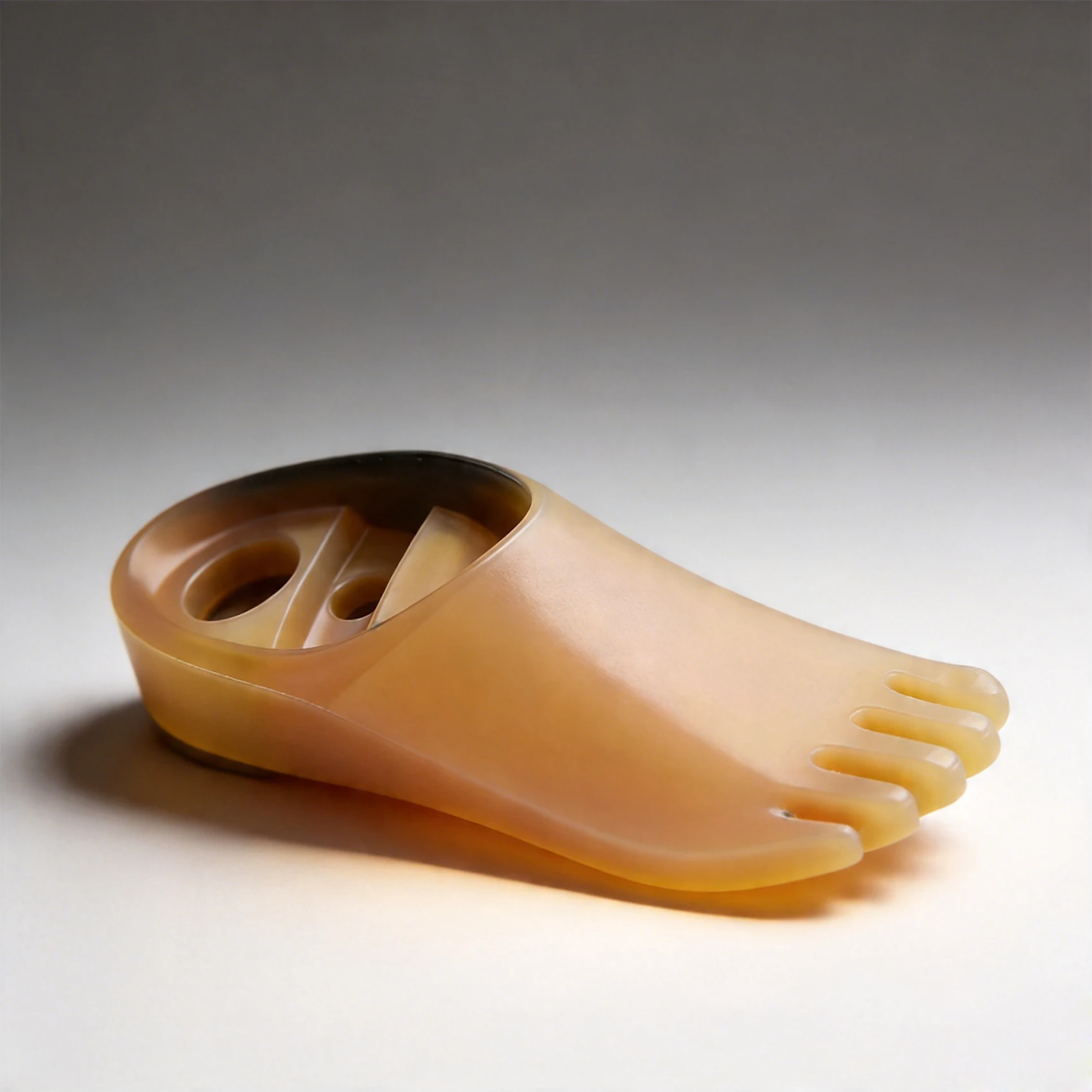 Single-hole Dynamic Ankle Prosthesis Footplate Made of Polyurethane Designed for Daily Walking and Rehabilitation